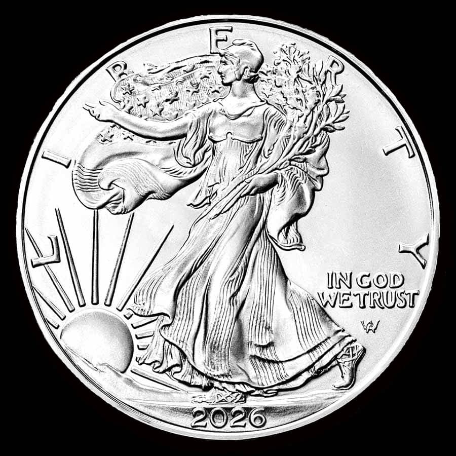 1 oz American Silver Eagle obverse