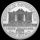 Austrian Silver Philharmonic coin obverse — Musikverein pipe organ design