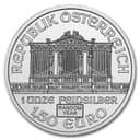 1 oz Austrian Silver Philharmonic obverse — Musikverein organ, REPUBLIK ÖSTERREICH