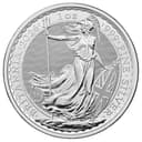 1 oz British Silver Britannia reverse — Britannia figure with trident and shield, 2026