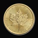 1 oz Canadian Gold Maple Leaf obverse — maple leaf design