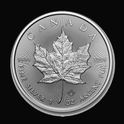 Canadian Silver Maple Leaf obverse