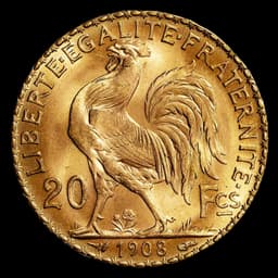 France 20 Francs Rooster obverse