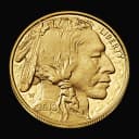 1 oz Gold Buffalo obverse — Native American chief profile
