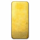 1 kilo PAMP Suisse gold bar back — cast gold surface