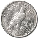 Peace Silver Dollar reverse — eagle perched on rock, UNITED STATES OF AMERICA, PEACE, ONE DOLLAR
