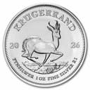 1 oz Silver Krugerrand obverse — Paul Kruger portrait, SUID-AFRIKA SOUTH AFRICA