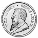 1 oz Silver Krugerrand reverse — springbok antelope, KRUGERRAND, 1 OZ FINE SILVER