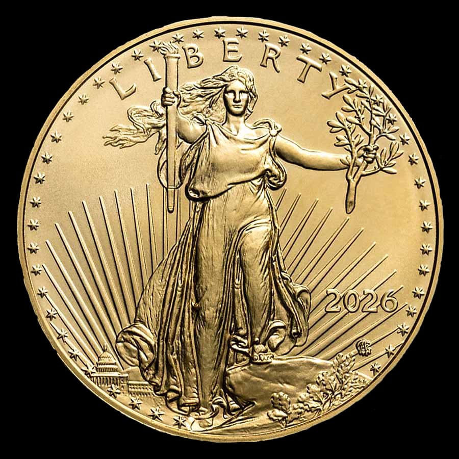 1/10 oz American Gold Eagle obverse