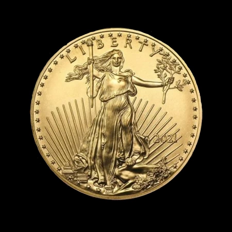 1/2 oz American Gold Eagle obverse