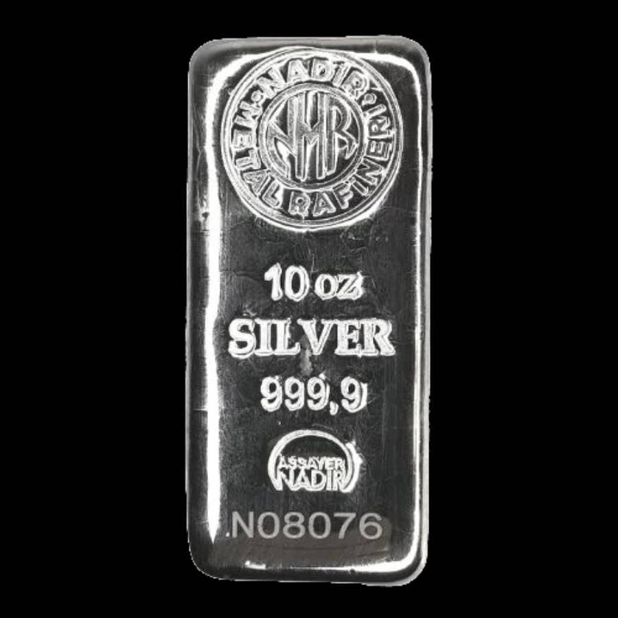 10 oz Nadir Silver Bar front
