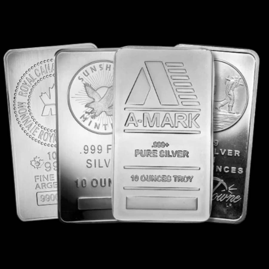 10 oz silver bar front