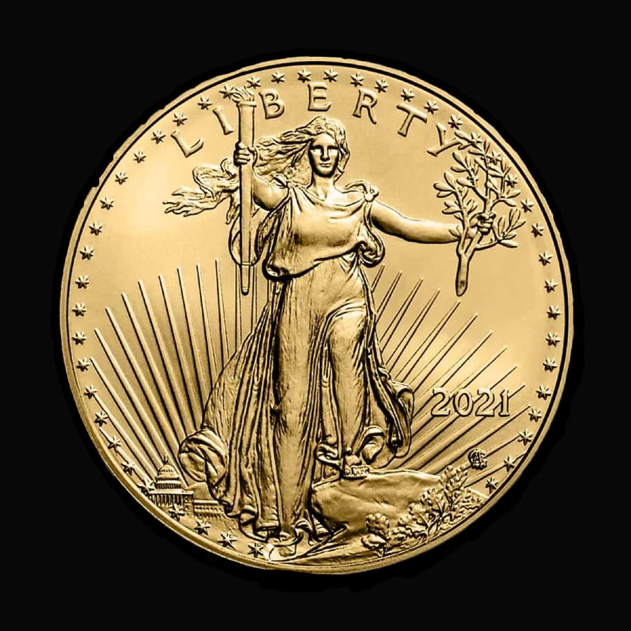 1 oz American Gold Eagle obverse