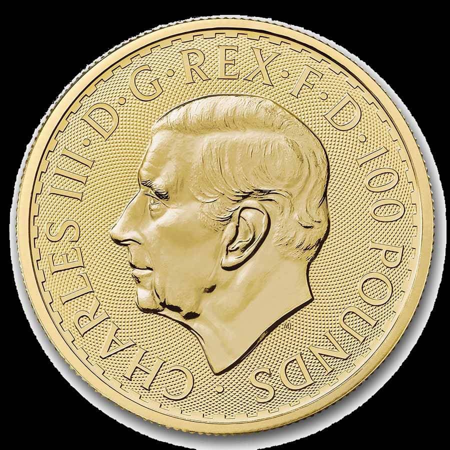 1 oz British Gold Britannia obverse