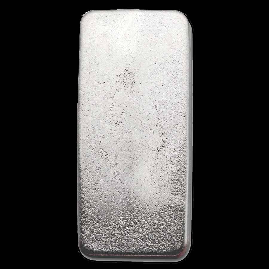 1 Kilo PAMP Suisse Silver Bar front with PAMP logo and serial number (reverse)